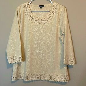 Chances R Size L 3/4 sleeve blouse